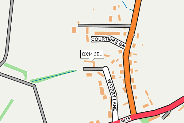 OX14 3EL map - OS OpenMap – Local (Ordnance Survey)