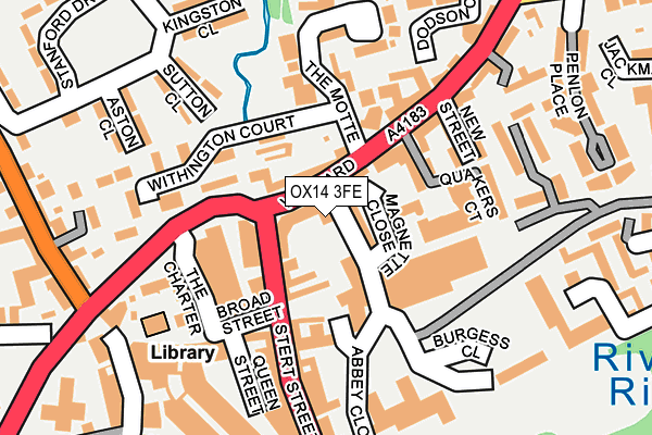 OX14 3FE map - OS OpenMap – Local (Ordnance Survey)