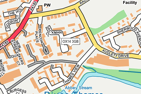 OX14 3GB map - OS OpenMap – Local (Ordnance Survey)