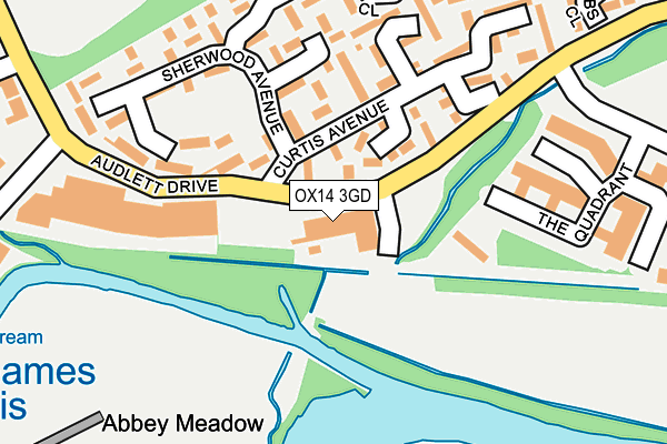 OX14 3GD map - OS OpenMap – Local (Ordnance Survey)