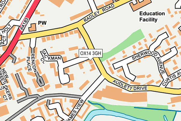 OX14 3GH map - OS OpenMap – Local (Ordnance Survey)