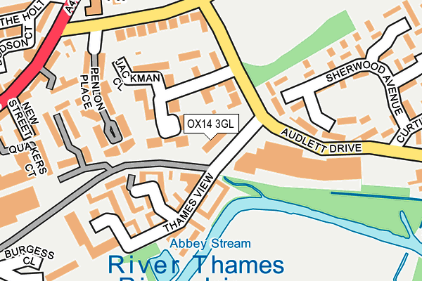 OX14 3GL map - OS OpenMap – Local (Ordnance Survey)