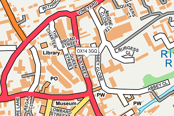 OX14 3GQ map - OS OpenMap – Local (Ordnance Survey)