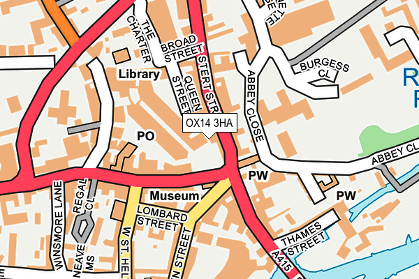 OX14 3HA map - OS OpenMap – Local (Ordnance Survey)