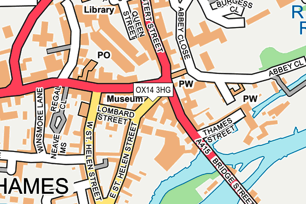OX14 3HG map - OS OpenMap – Local (Ordnance Survey)