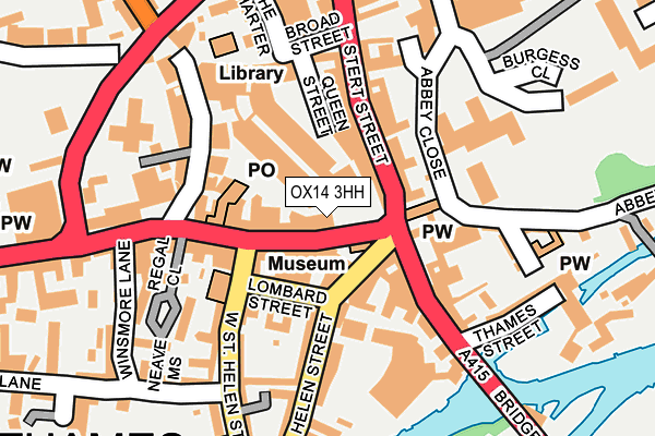 OX14 3HH map - OS OpenMap – Local (Ordnance Survey)