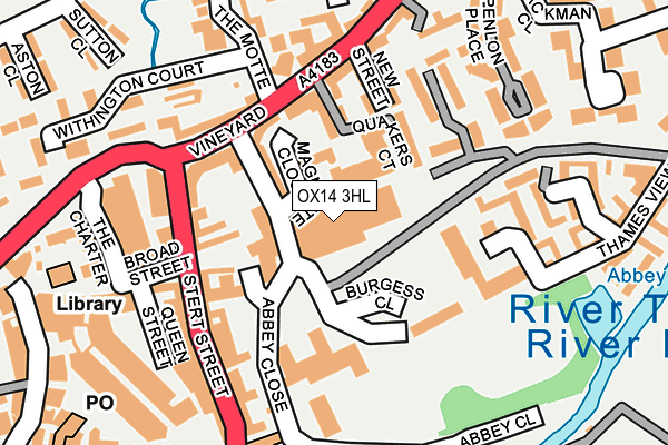 OX14 3HL map - OS OpenMap – Local (Ordnance Survey)