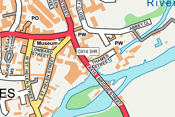 OX14 3HR map - OS OpenMap – Local (Ordnance Survey)