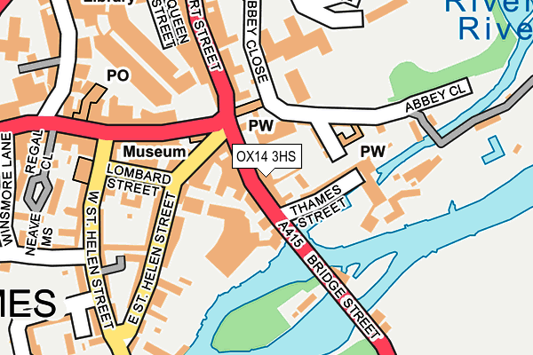 OX14 3HS map - OS OpenMap – Local (Ordnance Survey)