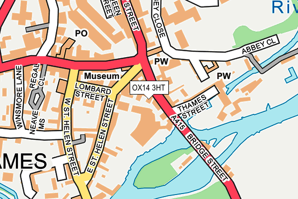 OX14 3HT map - OS OpenMap – Local (Ordnance Survey)