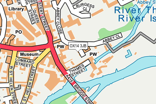 OX14 3JB map - OS OpenMap – Local (Ordnance Survey)