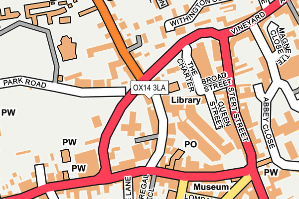 OX14 3LA map - OS OpenMap – Local (Ordnance Survey)