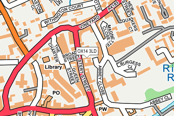 OX14 3LD map - OS OpenMap – Local (Ordnance Survey)