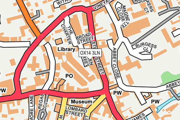 OX14 3LN map - OS OpenMap – Local (Ordnance Survey)