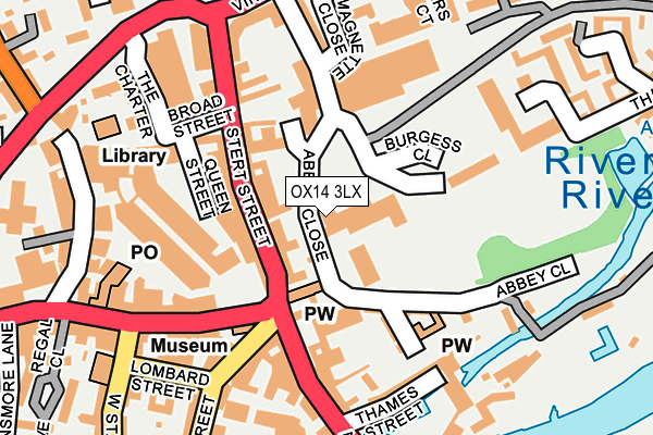 OX14 3LX map - OS OpenMap – Local (Ordnance Survey)