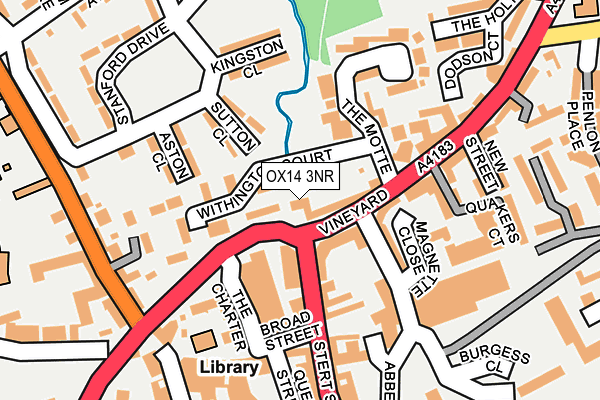 OX14 3NR map - OS OpenMap – Local (Ordnance Survey)