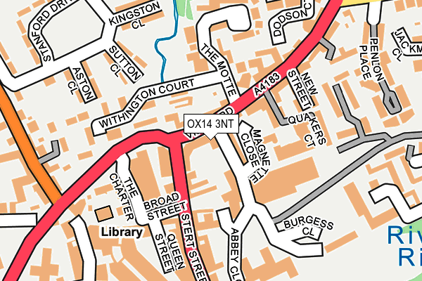 OX14 3NT map - OS OpenMap – Local (Ordnance Survey)