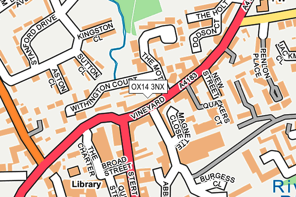 OX14 3NX map - OS OpenMap – Local (Ordnance Survey)