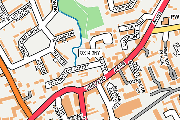 OX14 3NY map - OS OpenMap – Local (Ordnance Survey)