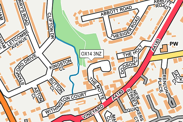 OX14 3NZ map - OS OpenMap – Local (Ordnance Survey)
