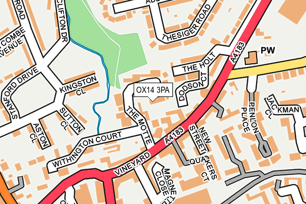 OX14 3PA map - OS OpenMap – Local (Ordnance Survey)