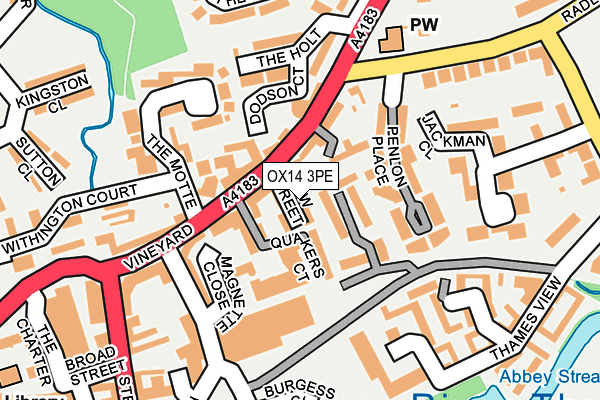 OX14 3PE map - OS OpenMap – Local (Ordnance Survey)