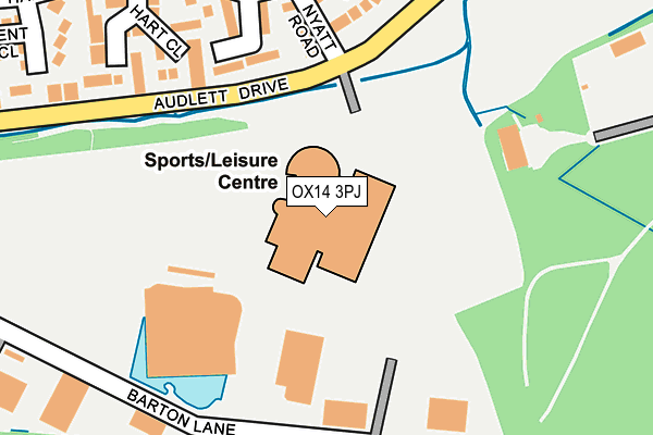 OX14 3PJ map - OS OpenMap – Local (Ordnance Survey)