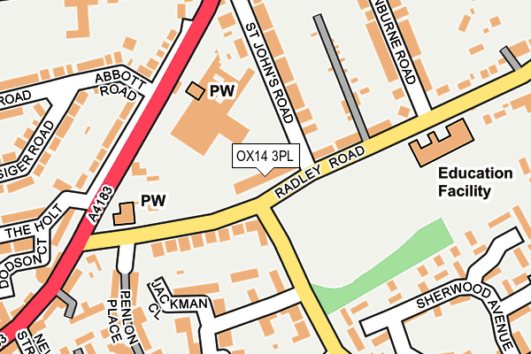 OX14 3PL map - OS OpenMap – Local (Ordnance Survey)