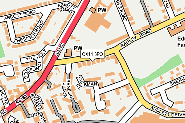 OX14 3PQ map - OS OpenMap – Local (Ordnance Survey)