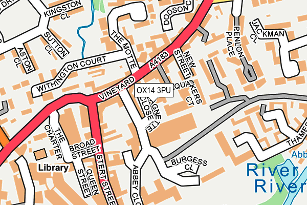 OX14 3PU map - OS OpenMap – Local (Ordnance Survey)