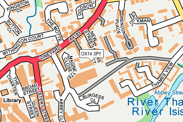 OX14 3PY map - OS OpenMap – Local (Ordnance Survey)