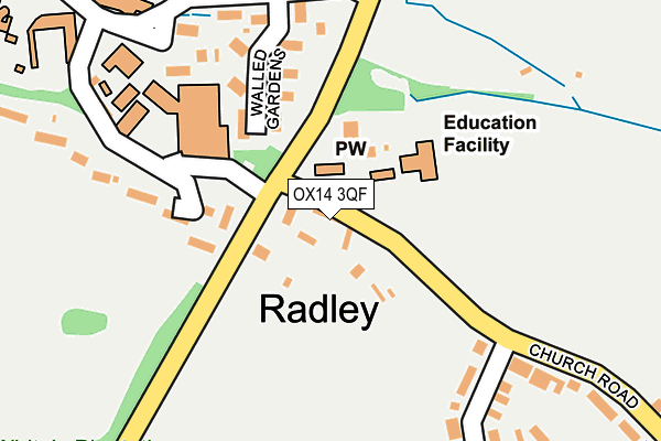 OX14 3QF map - OS OpenMap – Local (Ordnance Survey)