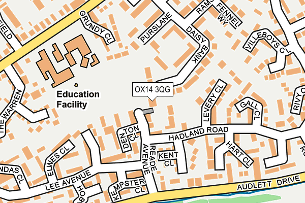 OX14 3QG map - OS OpenMap – Local (Ordnance Survey)