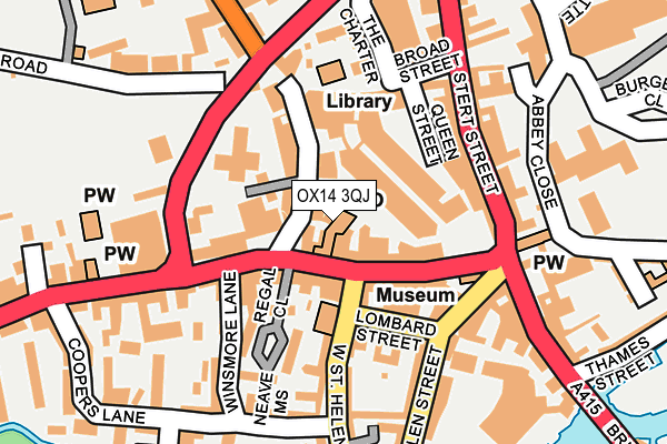 OX14 3QJ map - OS OpenMap – Local (Ordnance Survey)