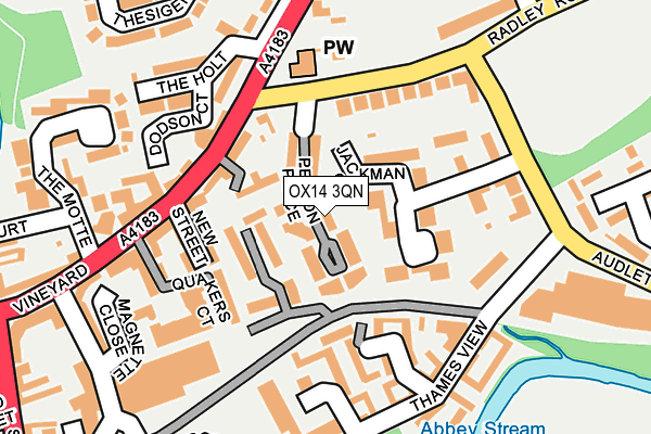 OX14 3QN map - OS OpenMap – Local (Ordnance Survey)