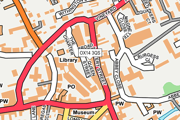 OX14 3QS map - OS OpenMap – Local (Ordnance Survey)