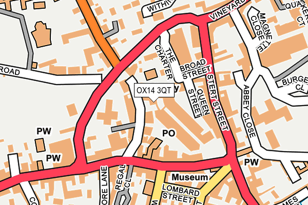 OX14 3QT map - OS OpenMap – Local (Ordnance Survey)