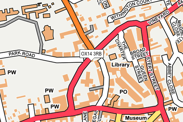 OX14 3RB map - OS OpenMap – Local (Ordnance Survey)