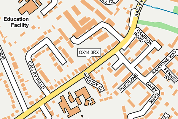 OX14 3RX map - OS OpenMap – Local (Ordnance Survey)