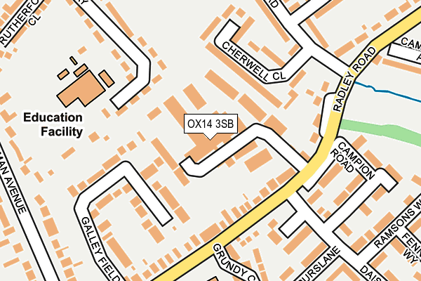 OX14 3SB map - OS OpenMap – Local (Ordnance Survey)