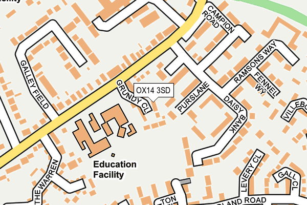OX14 3SD map - OS OpenMap – Local (Ordnance Survey)