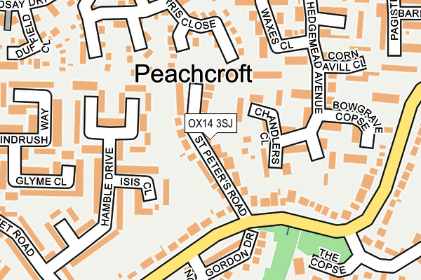 OX14 3SJ map - OS OpenMap – Local (Ordnance Survey)