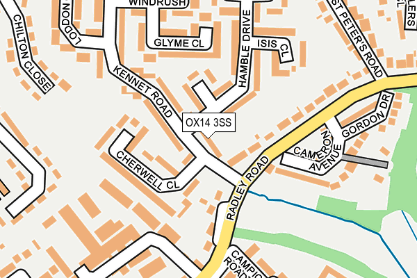 OX14 3SS map - OS OpenMap – Local (Ordnance Survey)