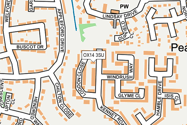 OX14 3SU map - OS OpenMap – Local (Ordnance Survey)