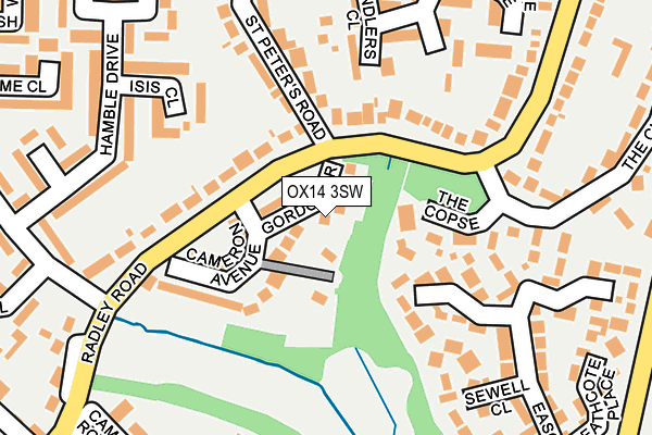 OX14 3SW map - OS OpenMap – Local (Ordnance Survey)