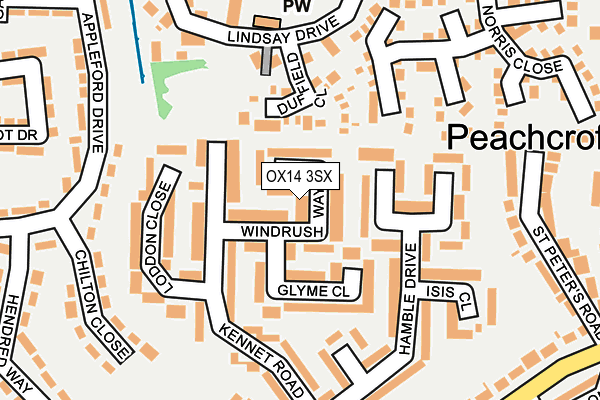 OX14 3SX map - OS OpenMap – Local (Ordnance Survey)