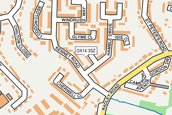 OX14 3SZ map - OS OpenMap – Local (Ordnance Survey)
