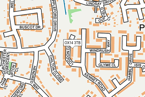 OX14 3TB map - OS OpenMap – Local (Ordnance Survey)