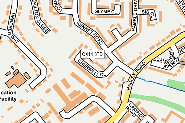 OX14 3TD map - OS OpenMap – Local (Ordnance Survey)