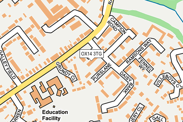 OX14 3TG map - OS OpenMap – Local (Ordnance Survey)